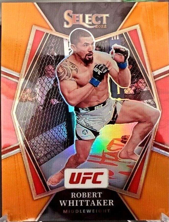 Robert Whittaker 2022 Panini Select UFC Premier Level #123 Orange