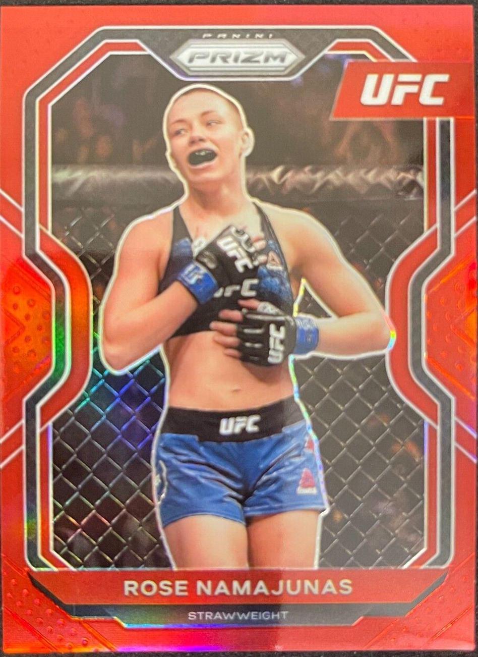 Rose Namajunas 2021 Panini Prizm UFC Base #31 Red