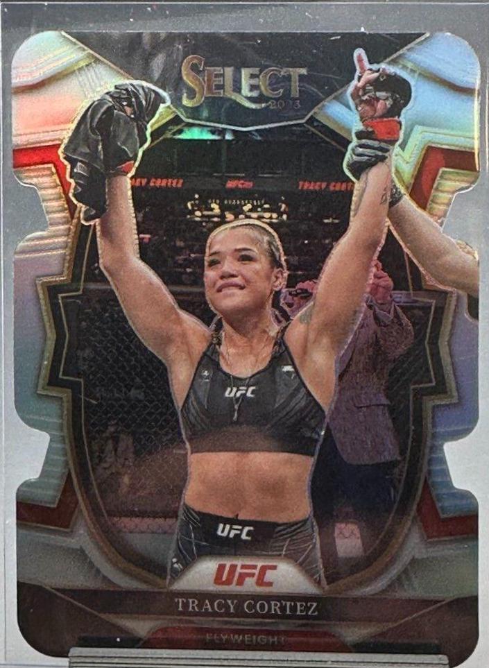 Tracy Cortez 2023 Panini Select UFC Concourse #93 Silver Die Cut