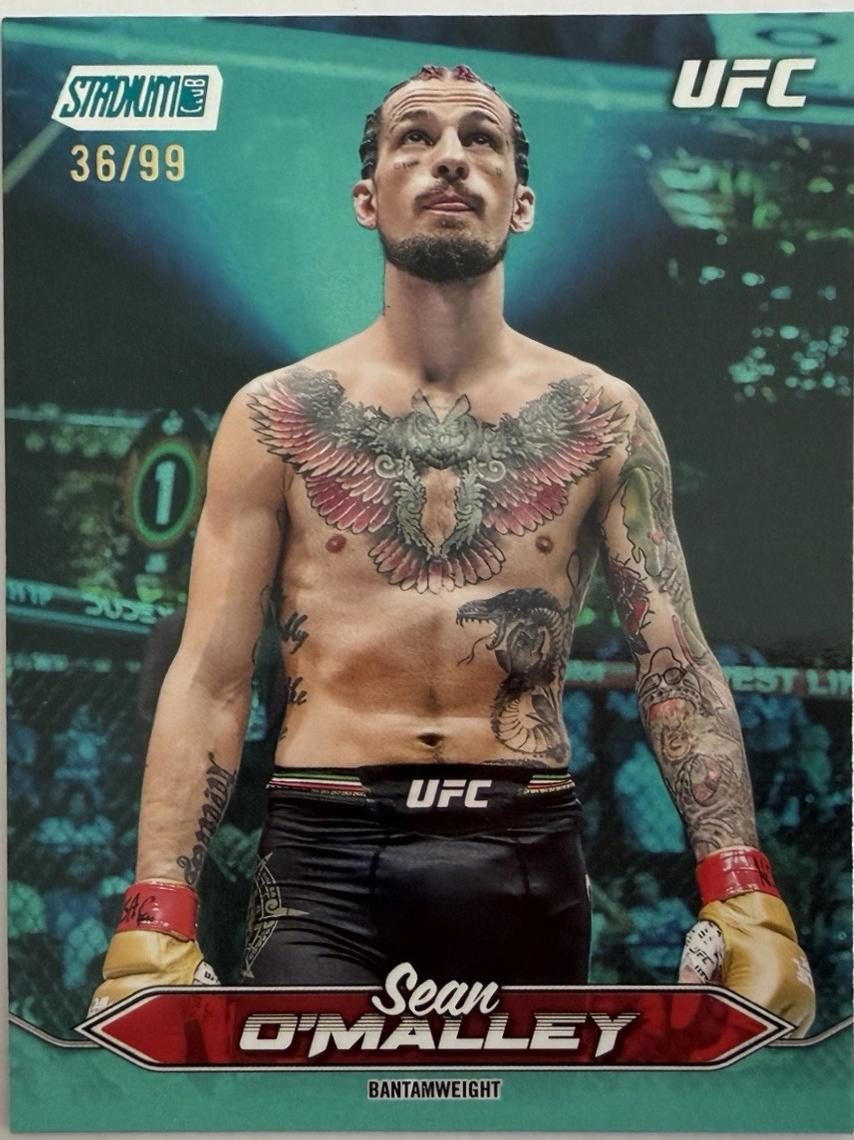 Sean O'Malley 2025 Topps Stadium Club UFC Base #20 Turquoise