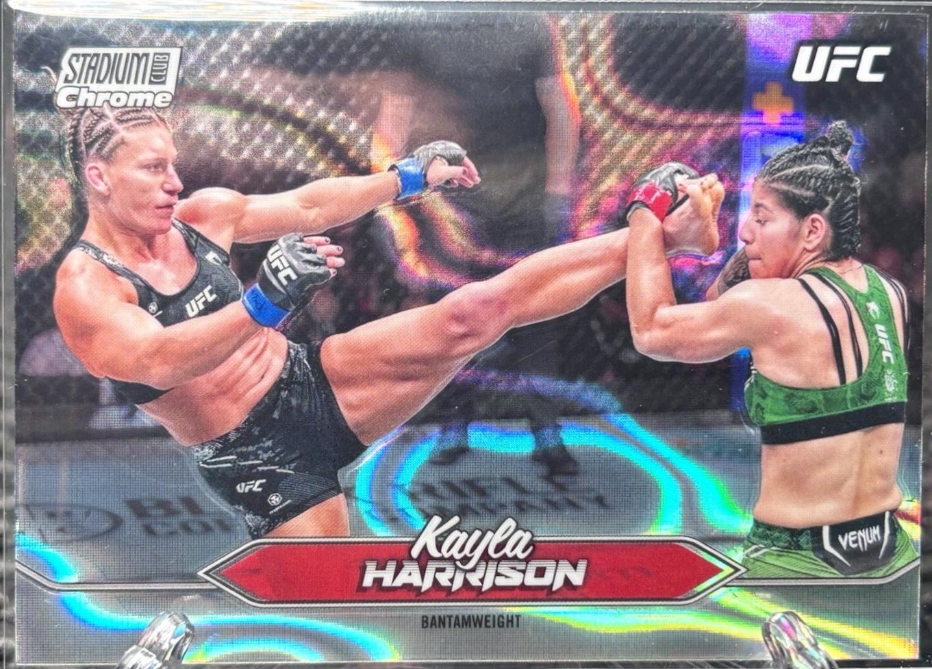 Kayla Harrison 2025 Topps Stadium Club UFC Base Chrome #C-125 Lava
