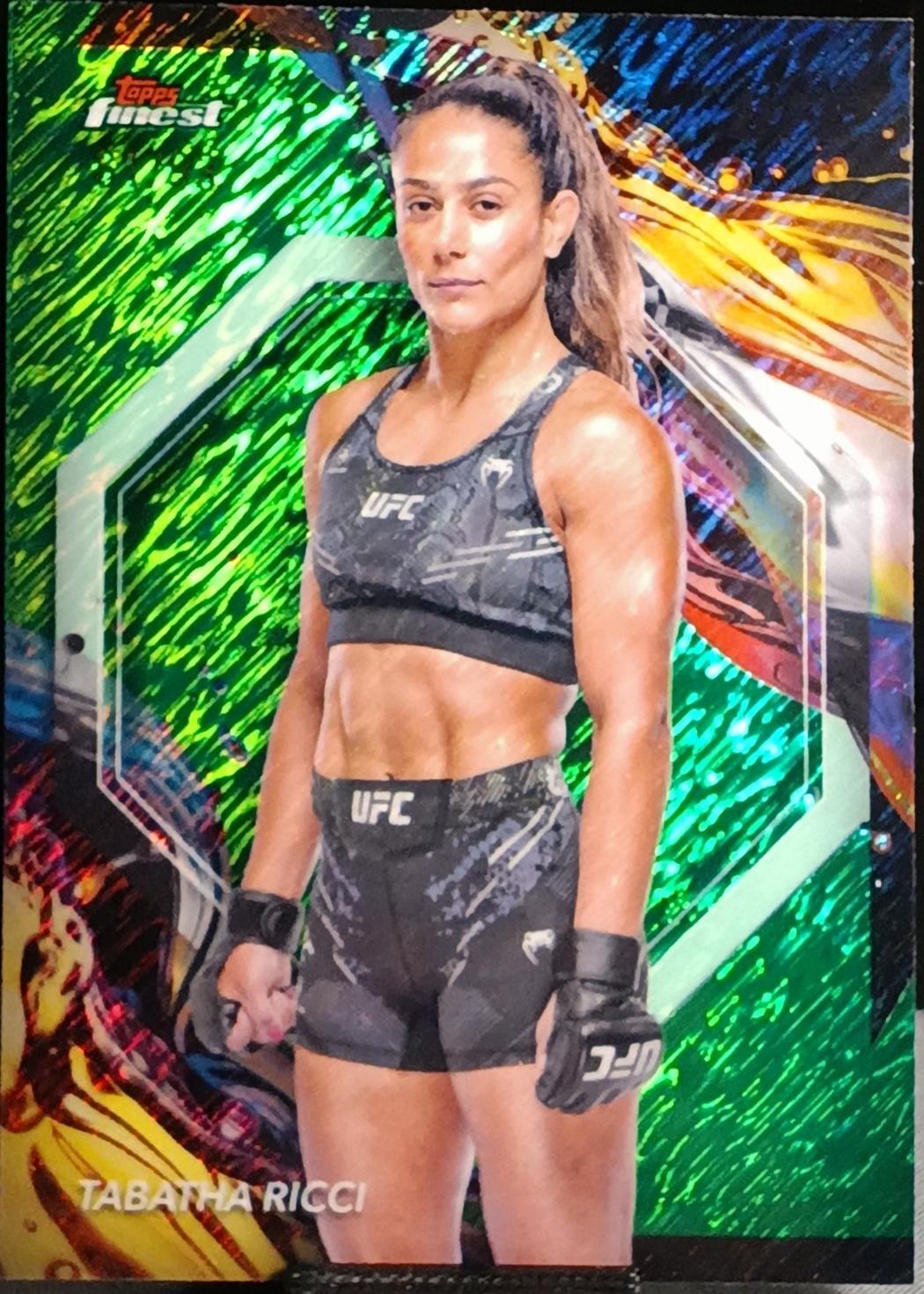 Tabatha Ricci 2024 Topps Finest UFC Base Uncommon #176 Green Shimmer Refractor