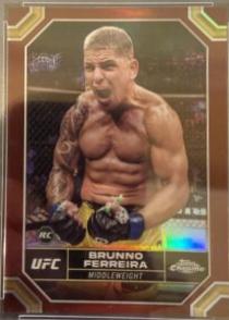 Brunno Ferreira 2024 Topps Chrome UFC Base #3 Magenta Refractor