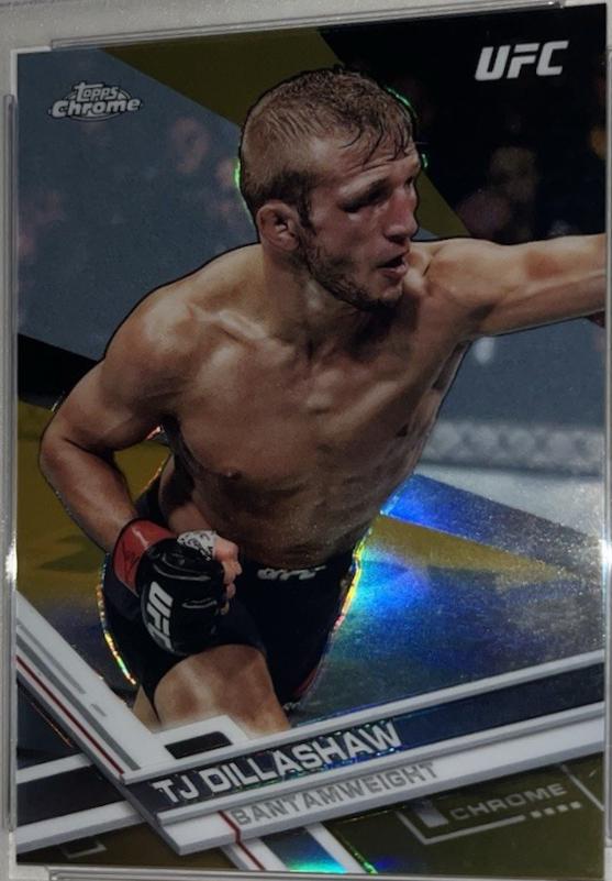 King Green 2025 Topps Chrome UFC Base #99 Gold Refractor