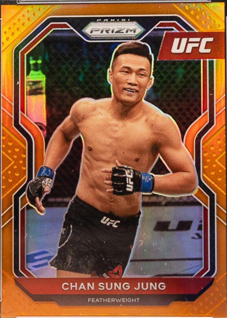 Chan Sung Jung 2021 Panini Prizm UFC Base #78 Orange