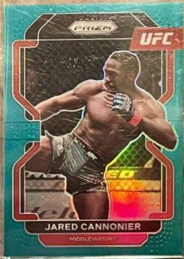Jared Cannonier 2022 Panini Prizm UFC Base #155 Teal