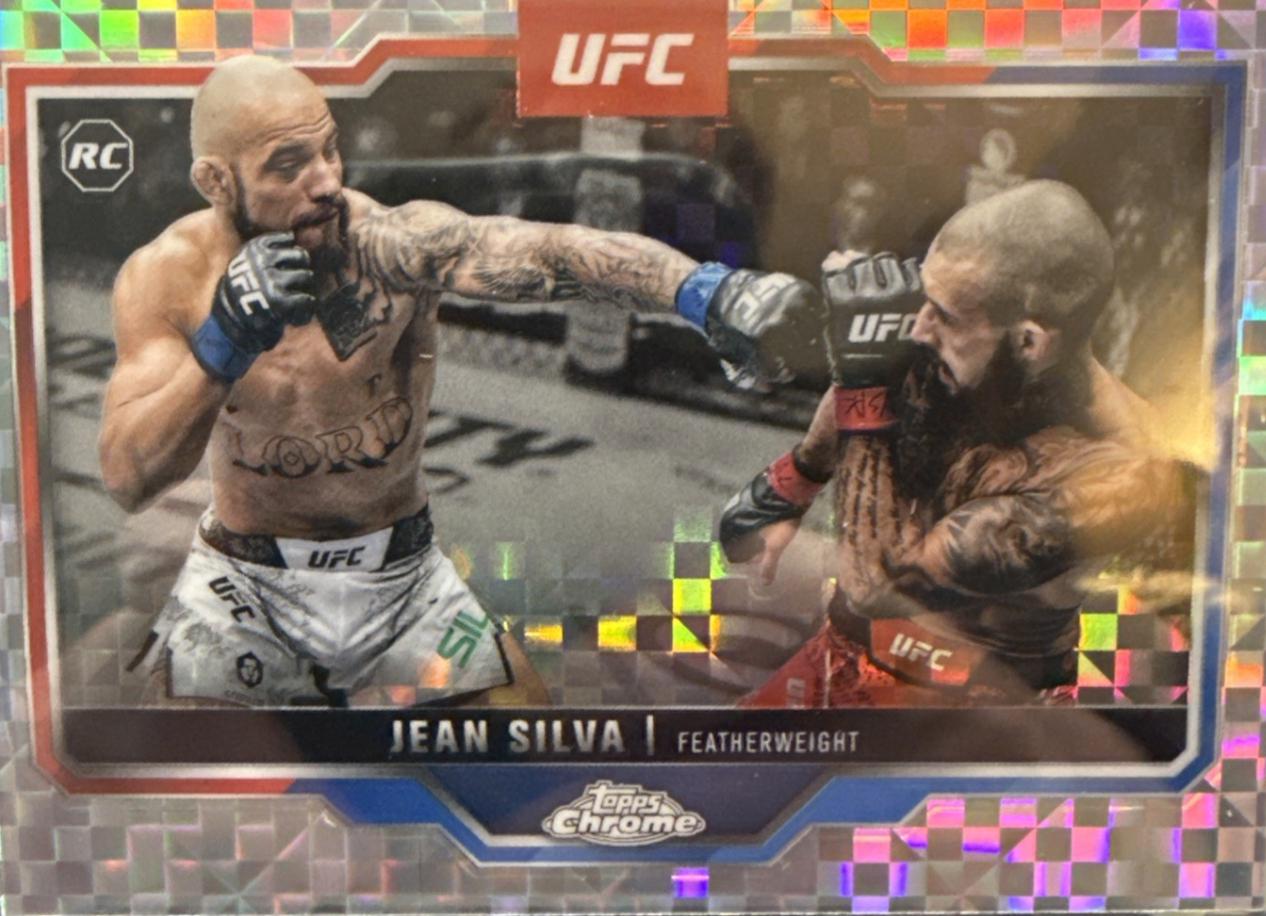 Jean Silva 2025 Topps Chrome UFC Base #56 X-Fractor