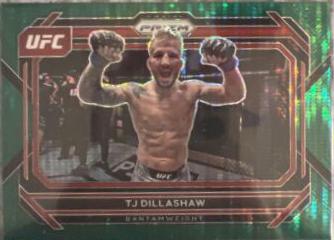 TJ Dillashaw 2023 Panini Prizm UFC Base #3 Green Pulsar