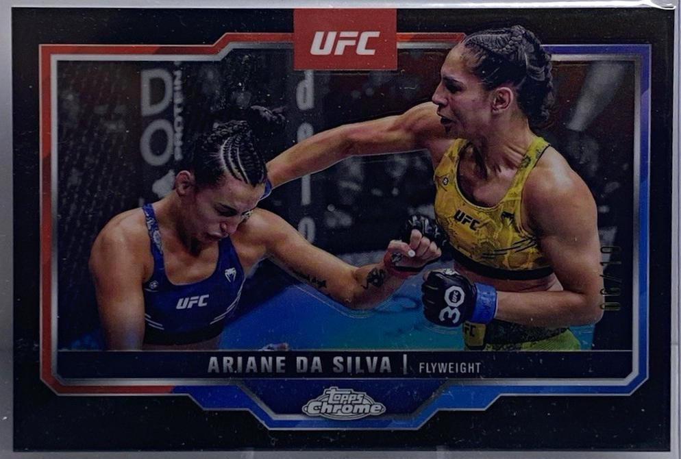 Ariane da Silva 2025 Topps Chrome Sapphire UFC Base Sapphire #165 Purple Sapphire