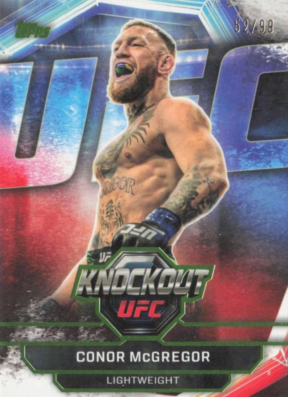 Conor McGregor 2026 Topps Knockout UFC Base #1 Lime Green