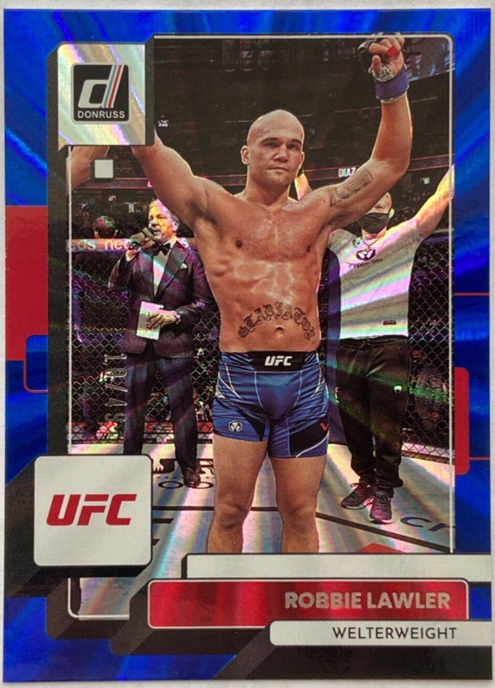 Robbie Lawler 2023 Panini Donruss UFC Base #177 Blue Laser
