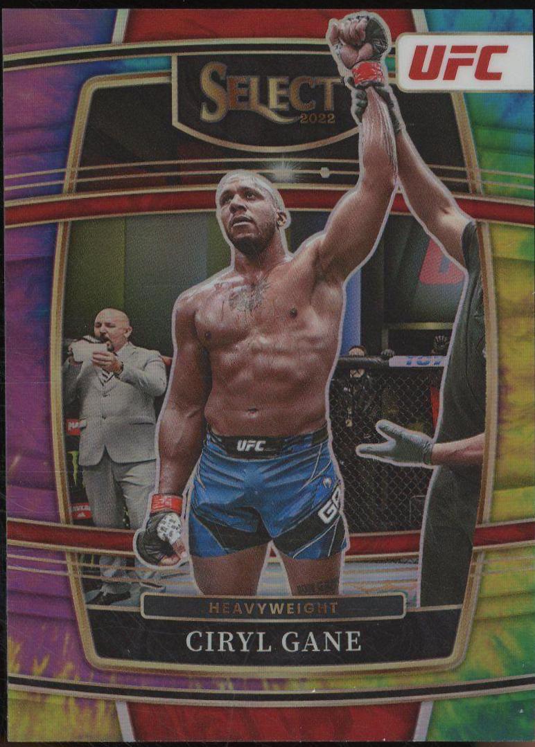 Ciryl Gane 2022 Panini Select UFC Concourse #47 Tie Dye