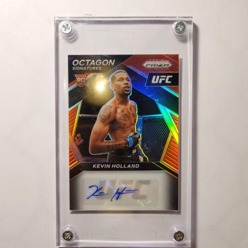 Kevin Holland 2021 Panini Prizm UFC Octagon Signatures #OS-KHL Red