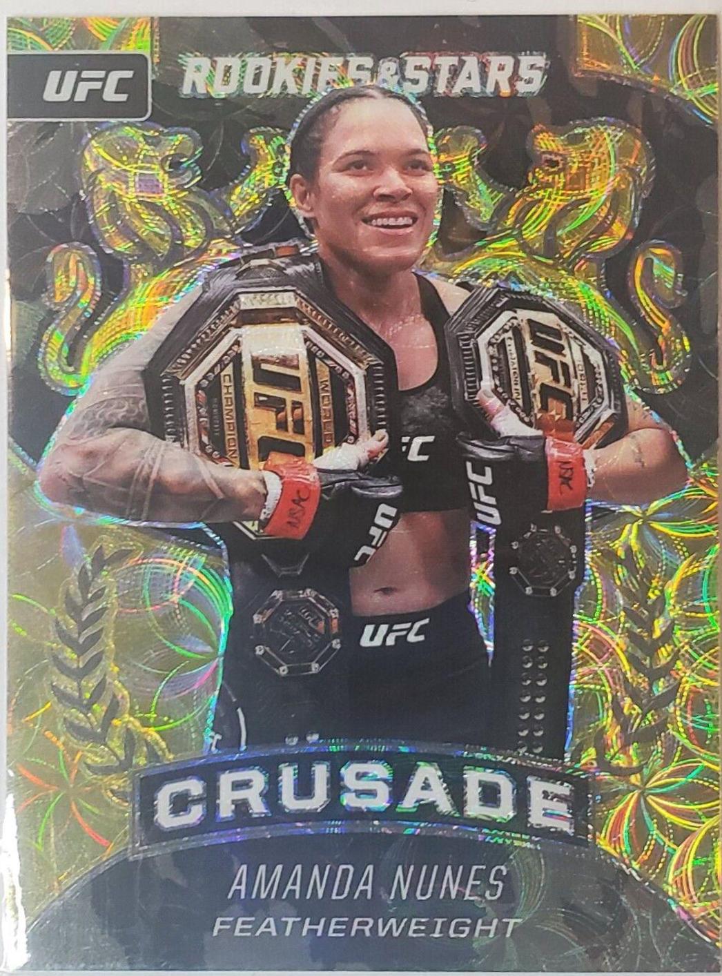 Amanda Nunes 2021 Panini Chronicles UFC Base XR #189 Asia Gold