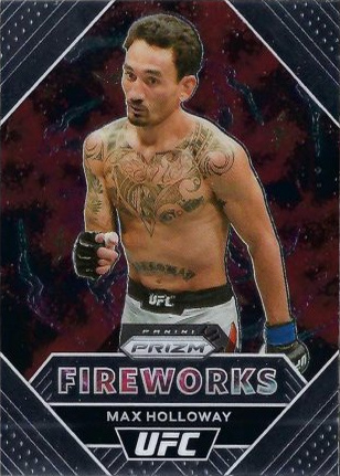 Max Holloway 2021 Panini Prizm UFC Fireworks #21 Black