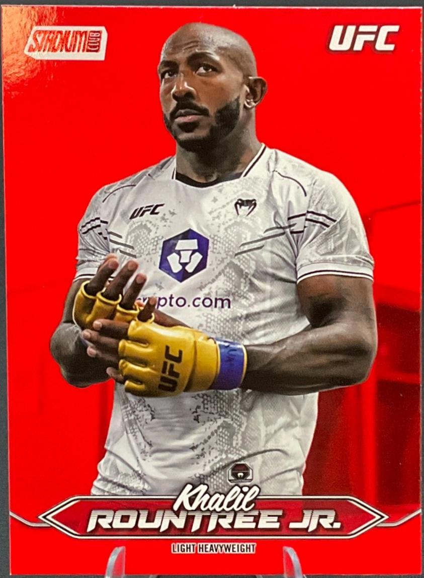 Khalil Rountree Jr. 2025 Topps Stadium Club UFC Base #74 Red