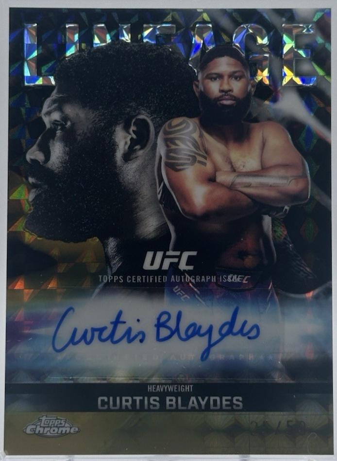 Curtis Blaydes 2026 Topps Chrome UFC Chrome Lineage Autographs #CCA-CS Gold Refractor