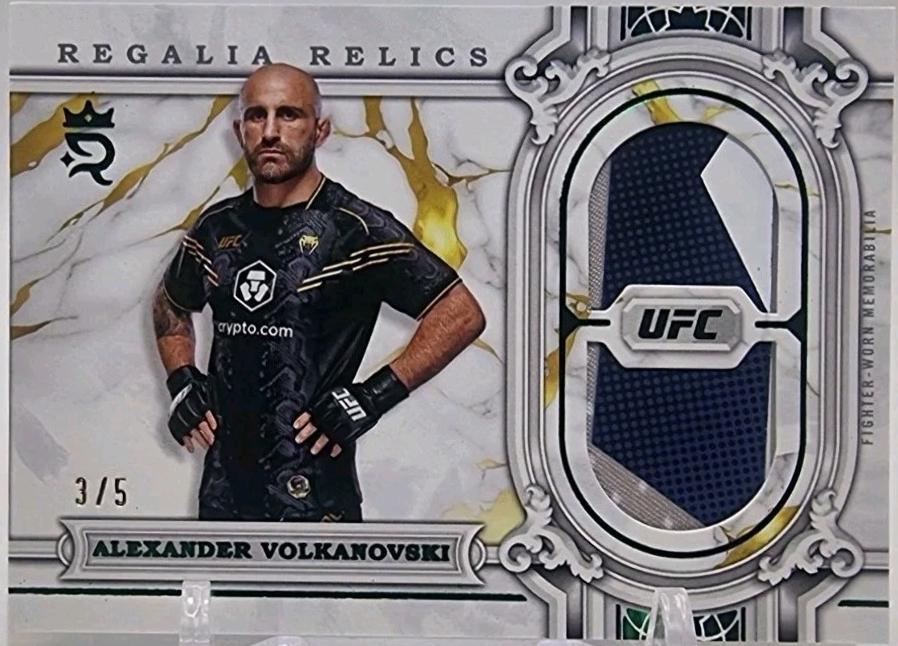 Alexander Volkanovski 2024 Topps Royalty UFC Regalia Relics #RAR-69 Green