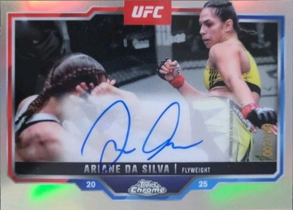 Ariane da Silva 2025 Topps Chrome UFC Chrome Veteran Autographs #CVA-AL Superfractor
