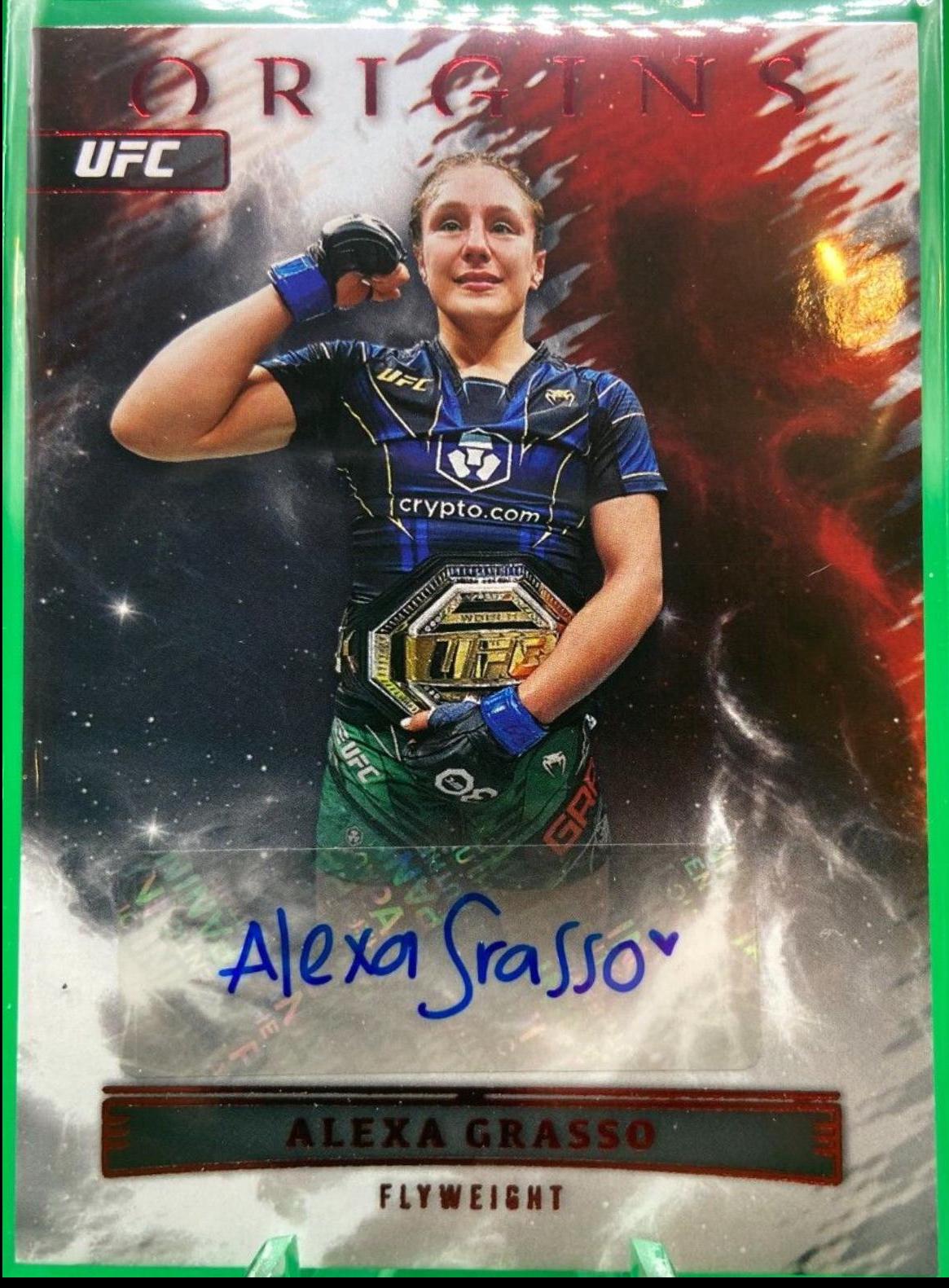 Alexa Grasso 2023 Panini Chronicles UFC Origins Autographs #36 Red