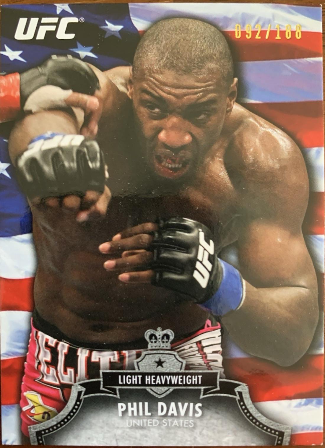 Phil Davis 2012 Topps UFC Bloodlines Base #138 Flag
