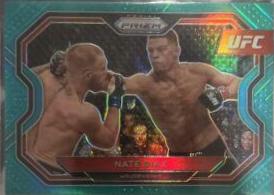 Nate Diaz 2021 Panini Prizm UFC Base #115 Teal