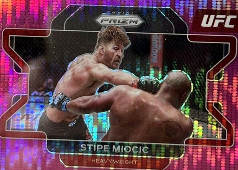 Stipe Miocic 2022 Panini Prizm UFC Base #100 Pink Pulsar