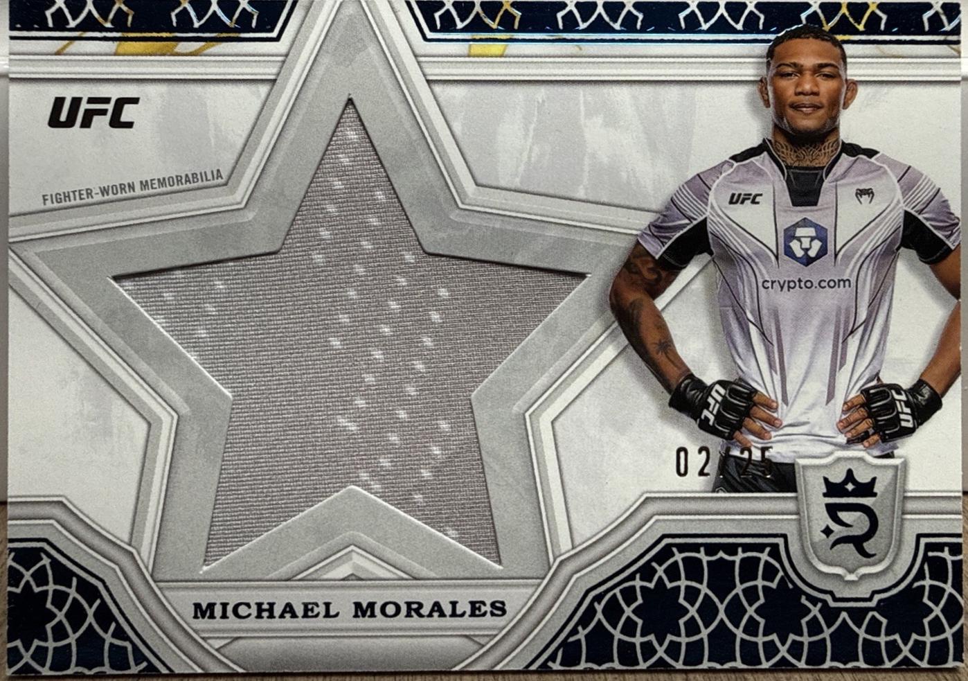 Michael Morales 2024 Topps Royalty UFC Star Relics #SRR-25 Blue