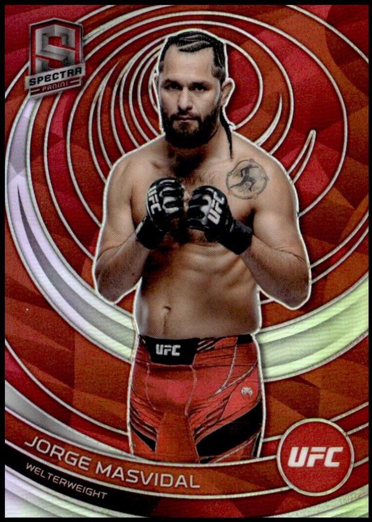 Jorge Masvidal 2023 Panini Chronicles UFC Base Spectra #384 Red