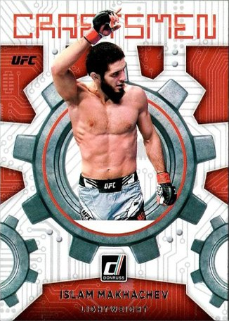 Islam Makhachev 2022 Panini Donruss UFC Craftsmen #3 Press Proof Gold