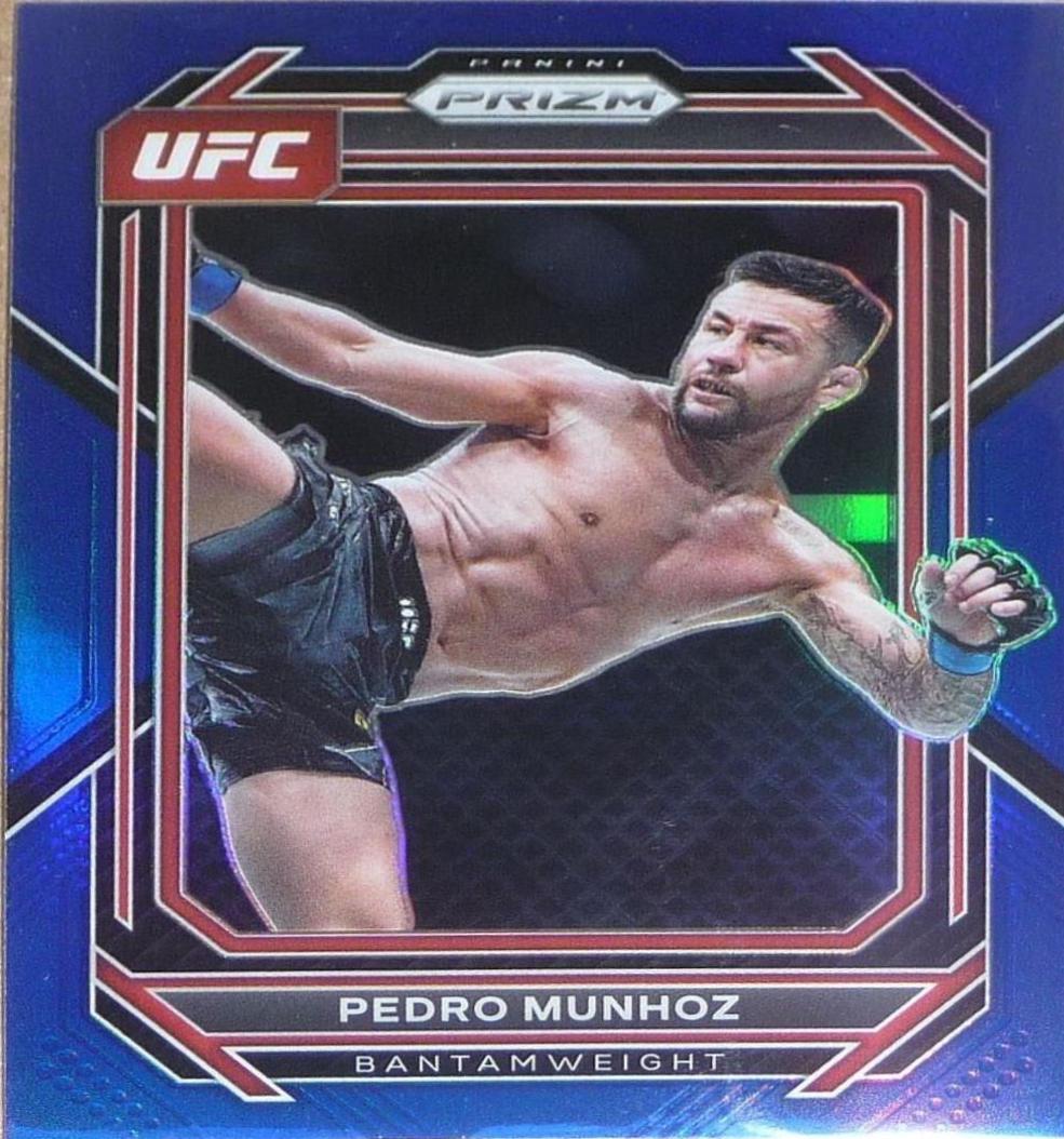 Pedro Munhoz 2023 Panini Prizm UFC Base #174 Blue