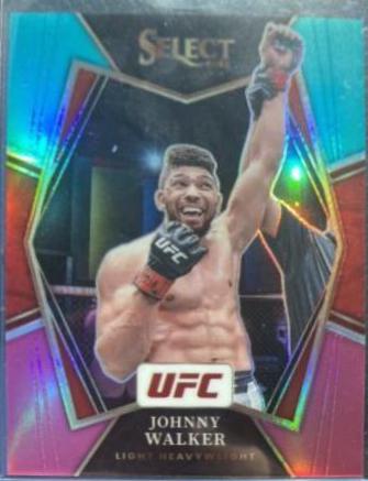 Johnny Walker 2022 Panini Select UFC Premier Level #164 Teal and Pink