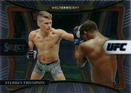 Stephen Thompson 2021 Panini Select UFC Premier Level #102 Black Disco