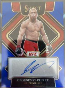 Georges St-Pierre 2022 Panini Select UFC Signatures #35 Blue