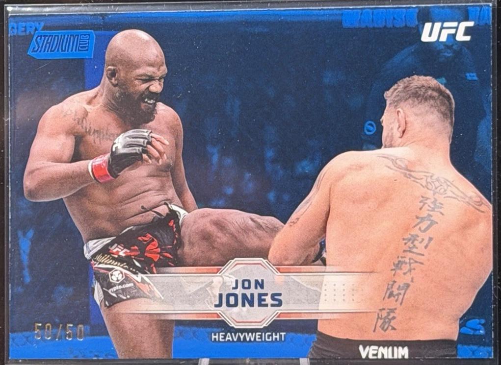 Jon Jones 2026 Topps Stadium Club UFC Base #4 Blue