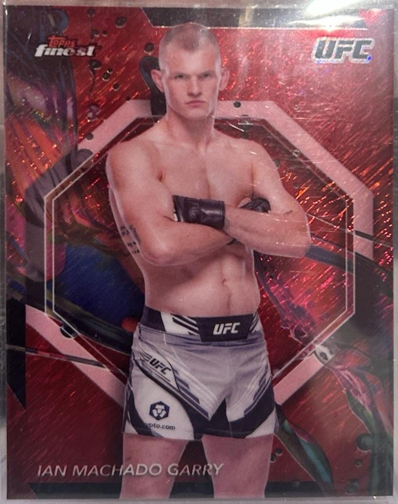 Ian Machado Garry 2024 Topps Finest UFC Base Common #76 Red Shimmer Refractor