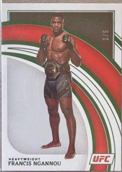 Francis Ngannou 2022 Panini Immaculate UFC Base #42 Green