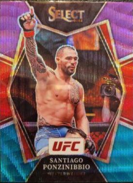Santiago Ponzinibbio 2022 Panini Select UFC Premier Level #104 Tiger