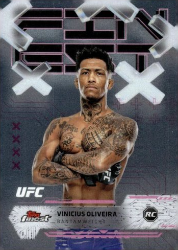 Vinicius Oliveira 2025 Topps Finest UFC Base Common #93 Superfractor