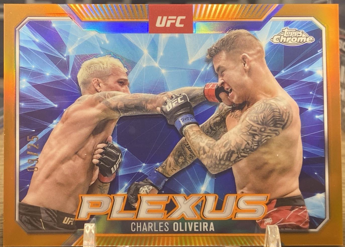 Charles Oliveira 2025 Topps Chrome UFC Plexus #PLX-3 Orange
