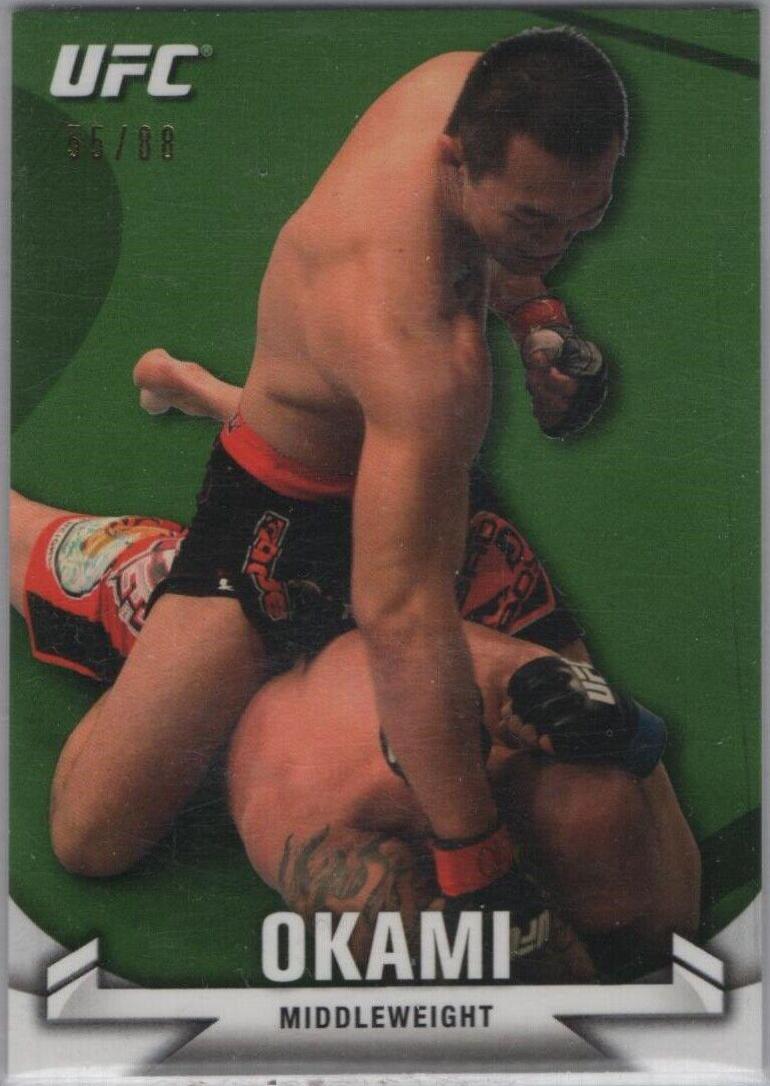 Yushin Okami 2013 Topps UFC Knockout Base #86 Green