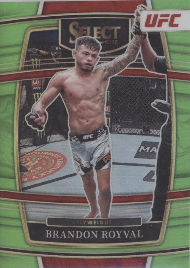 Brandon Royval 2022 Panini Select UFC Concourse #6 Neon Green