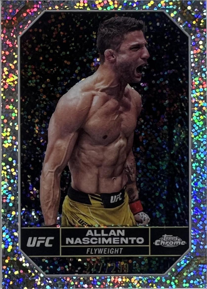 Allan Nascimento 2024 Topps Chrome UFC Base #13 Speckle Refractor