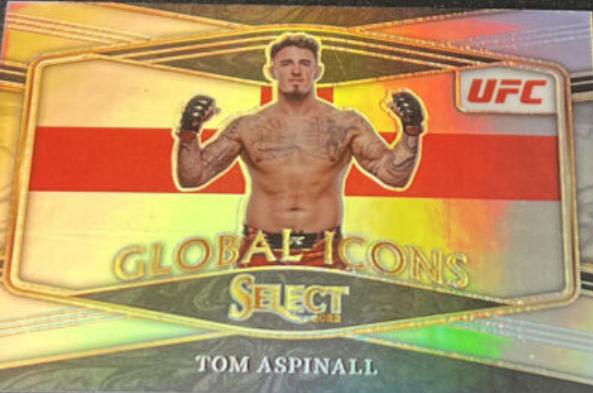Tom Aspinall 2022 Panini Select UFC Global Icons #14 Silver