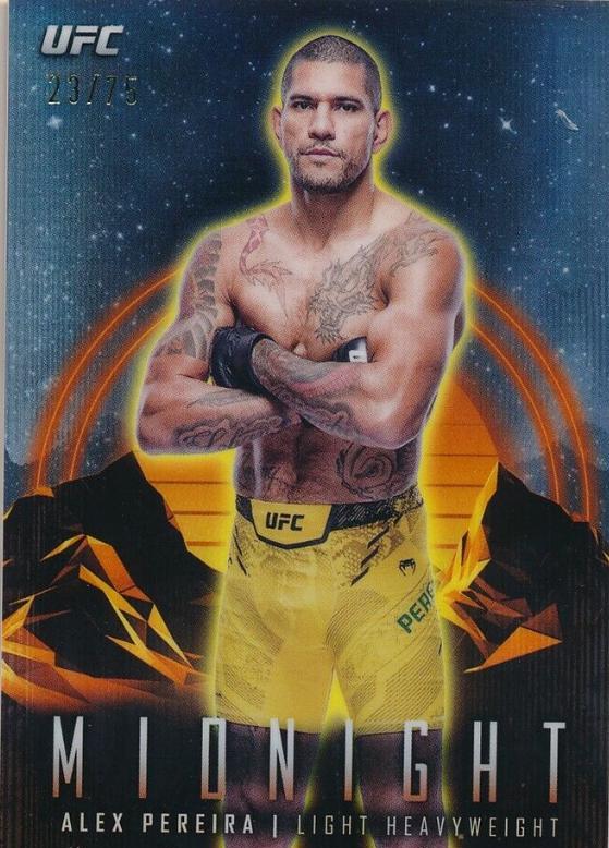 Alex Pereira 2024 Topps Midnight UFC Base #55 Dusk