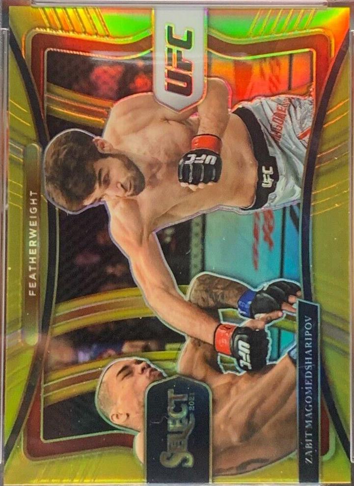Zabit Magomedsharipov 2021 Panini Select UFC Premier Level #128 Gold