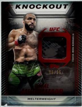 Belal Muhammad 2024 Topps Knockout UFC Knockout Relics #KR-BM Red