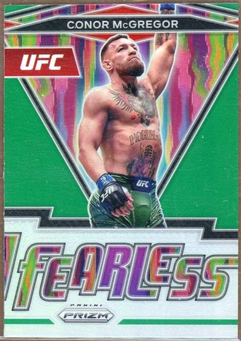 Conor McGregor 2022 Panini Prizm UFC Fearless #7 Green