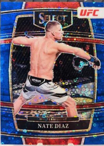 Nate Diaz 2022 Panini Select UFC Concourse #54 Blue Disco