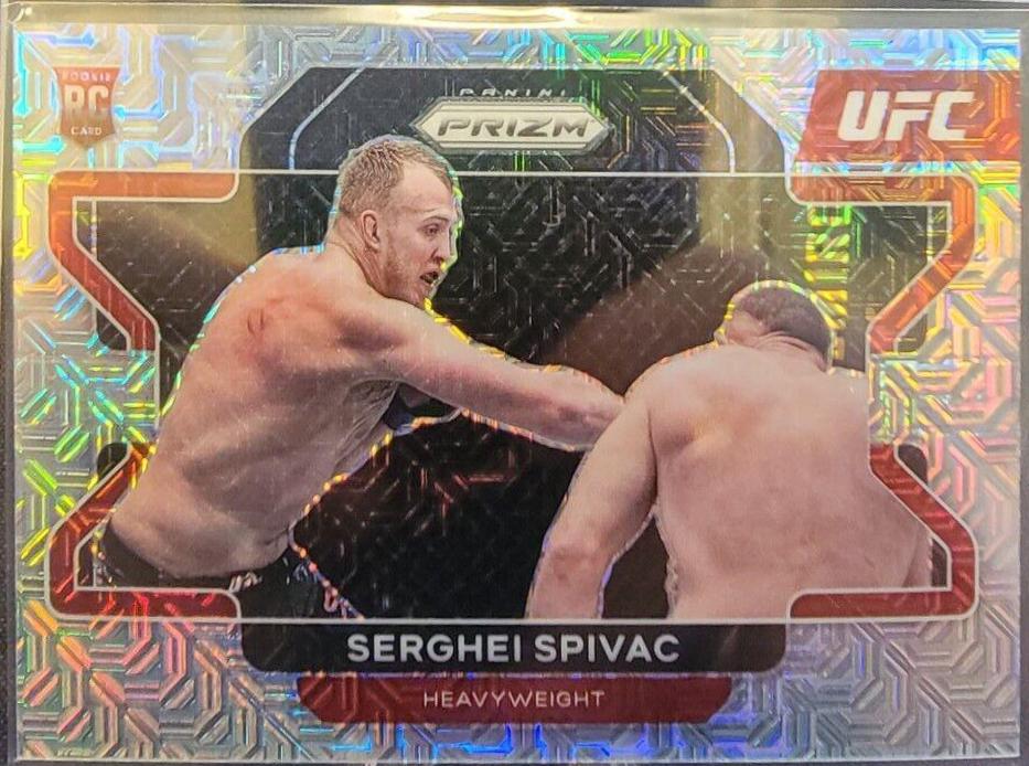 Serghei Spivac 2022 Panini Prizm UFC Base #70 Mojo